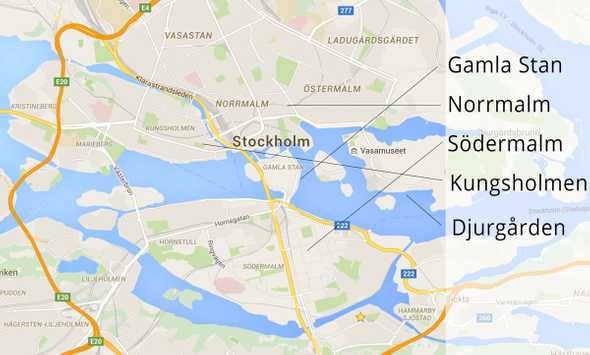 map of stockholm